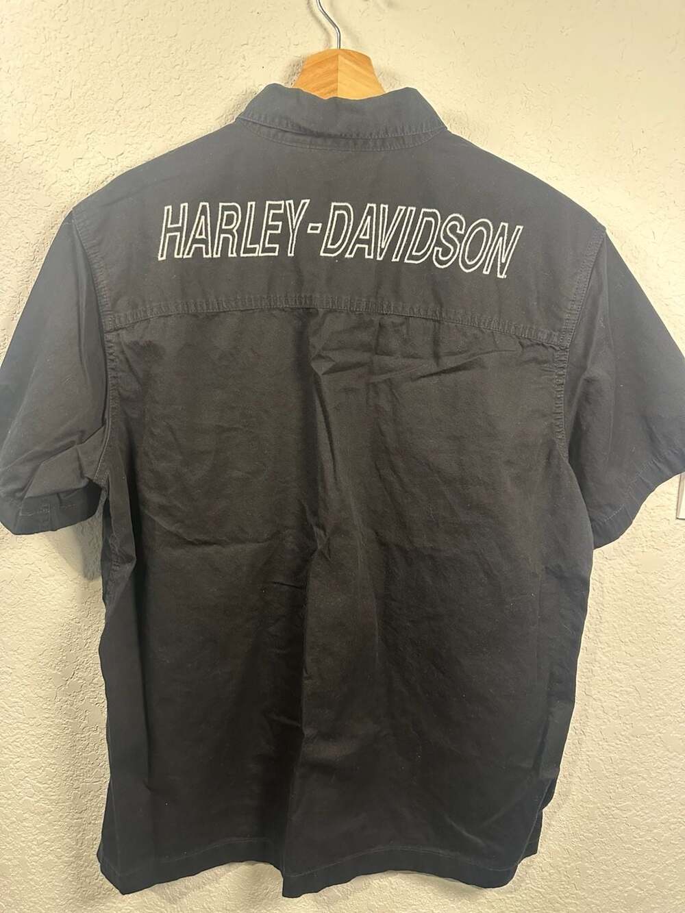 Harley-Davidson Genuine Motorclothes #1 Patch Short Sleeve Shirt Size L - Picture 5 of 7